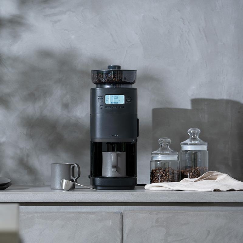 コーヒーメーカー 全自動 コーン式ミル 豆・水 自動計量 抽出温度