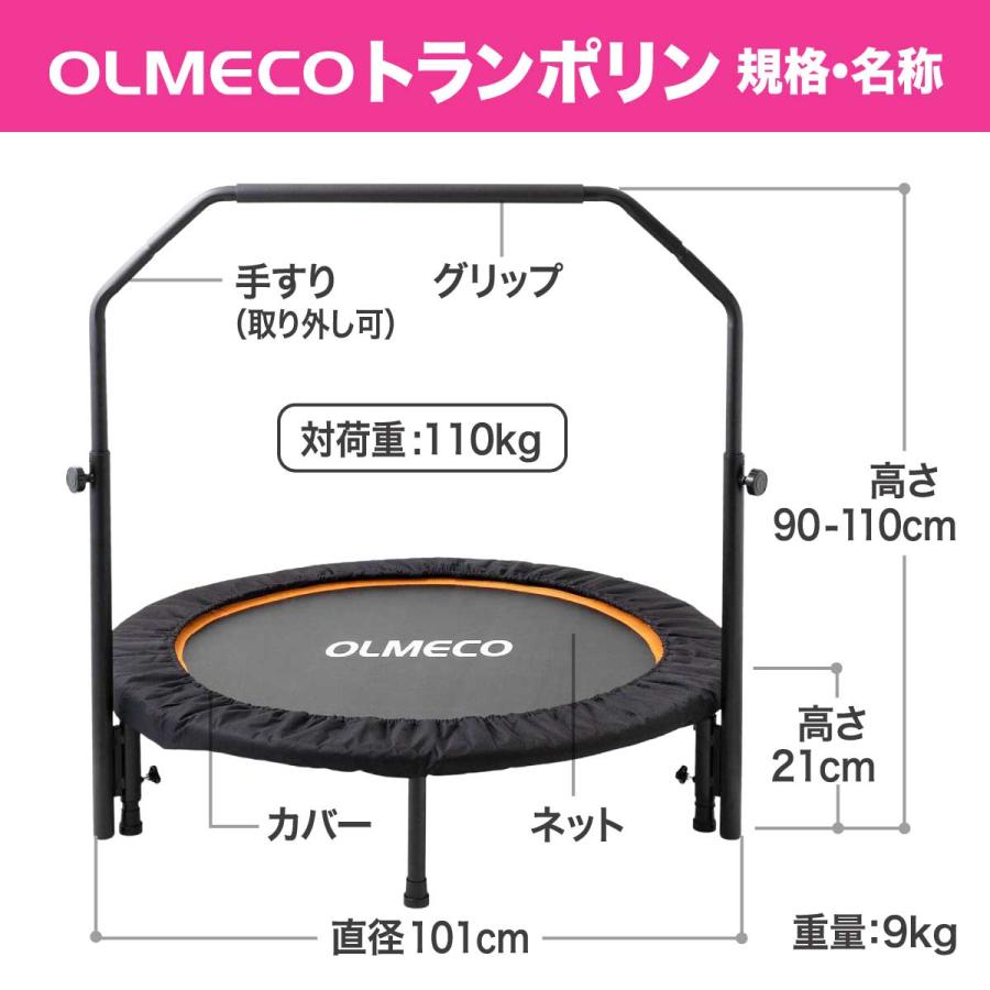 トランポリン 家庭用 子供 大人 手すりつき 10週間動画講座つき