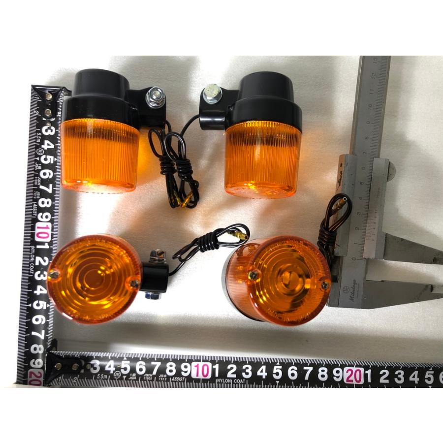 ☆品質重視☆ CGC 千代田 300 丸 型 ウィンカー アンバー ブラック 4個