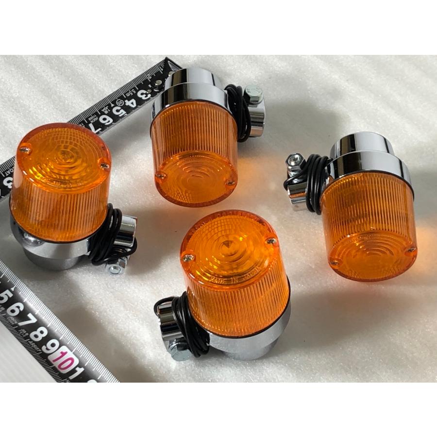 ☆品質重視☆ CGC 千代田 300 丸 型 ウィンカー アンバー シルバー 4個