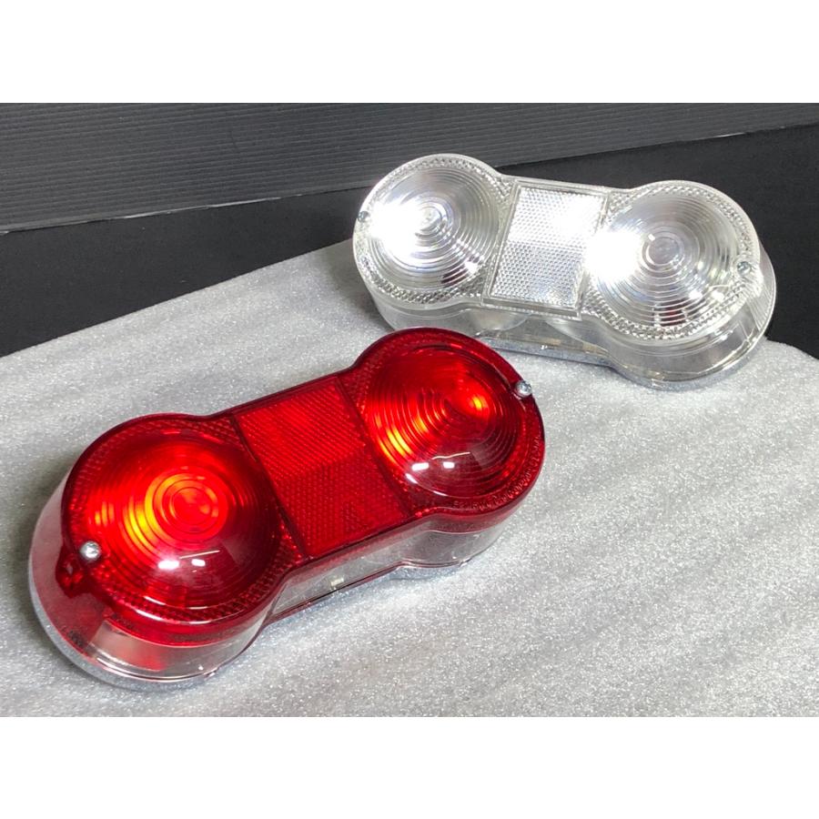 Mad Max 製☆ GT380 純正type キャンタマ テール ランプ 白 クリア 2灯