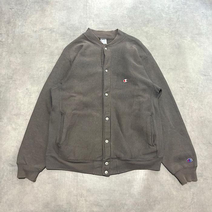 90's Champion Reverse Weave Snap Botton Made in USA L/GRAY 90年代