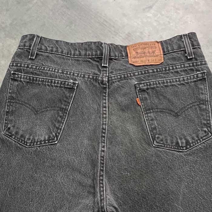 90's Levi's 505 PIECE-DYEING BLACK JEANS MADE IN USA W38L32