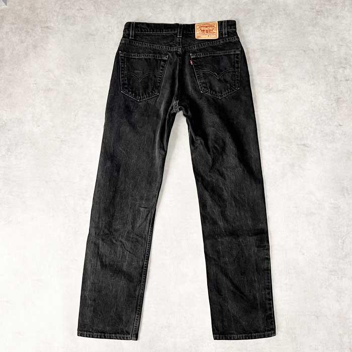 90's Levi's 505 PIECE-DYEING BLACK JEANS MADE IN USA W33L32