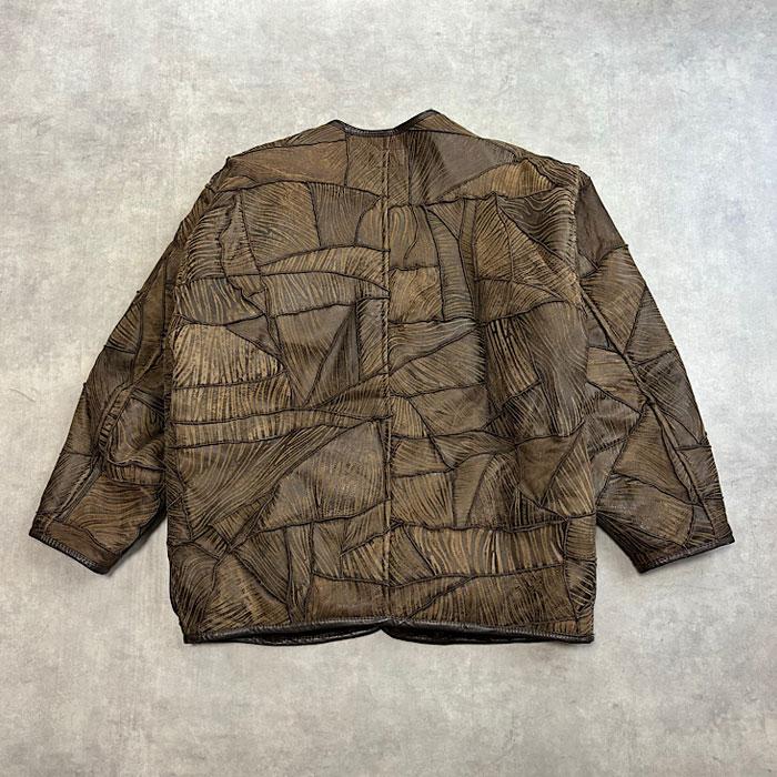 80's HAI SPORTING GEAR by Issey Miyake Putchwork Mouton Jacket 80