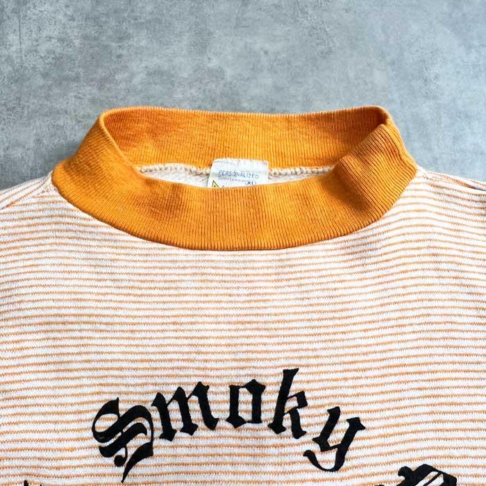 VINTAGE 60'S DIAMOND G FLOCKY PRINT SHORT SLEEVE BORDER SWEAT