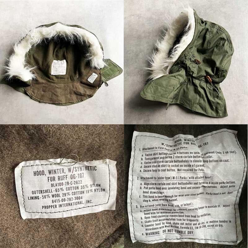 70'S U.S ARMY M-65 Fish Tail Parka Full Set Aluminum Zipper XS 70