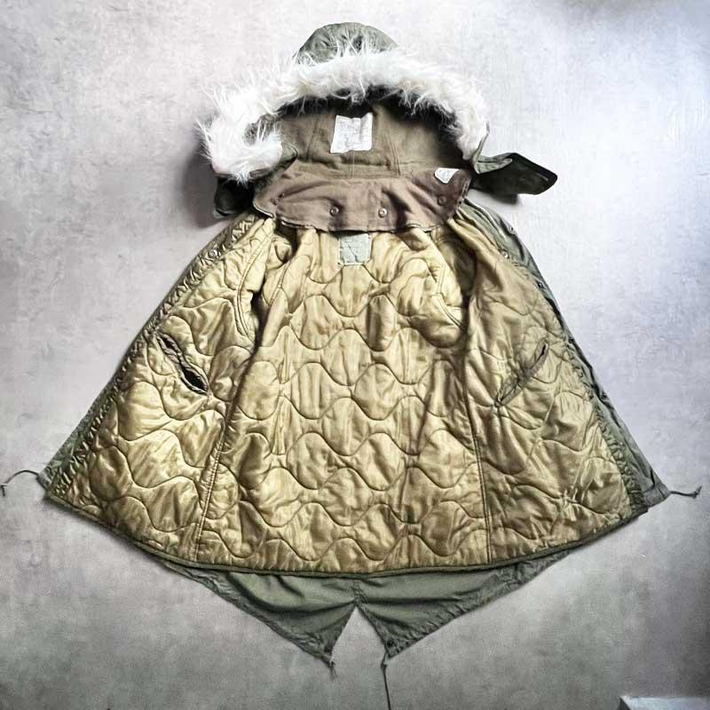 70'S U.S ARMY M-65 Fish Tail Parka Full Set Aluminum Zipper XS 70