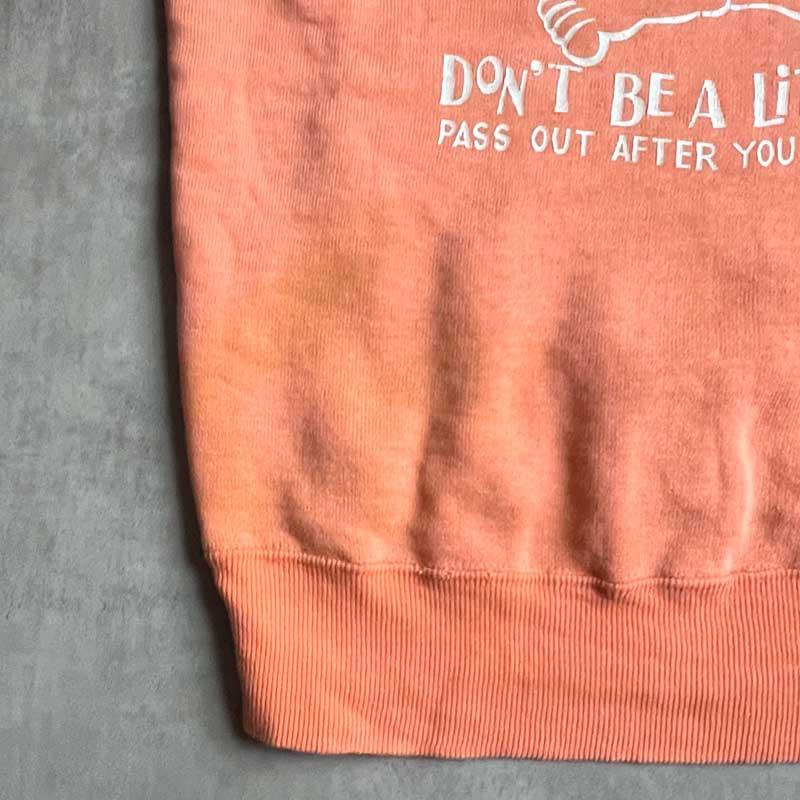 60'S MONSTER PRINT Vintage Sweat Shirts ORANGE 60年代 モンスター