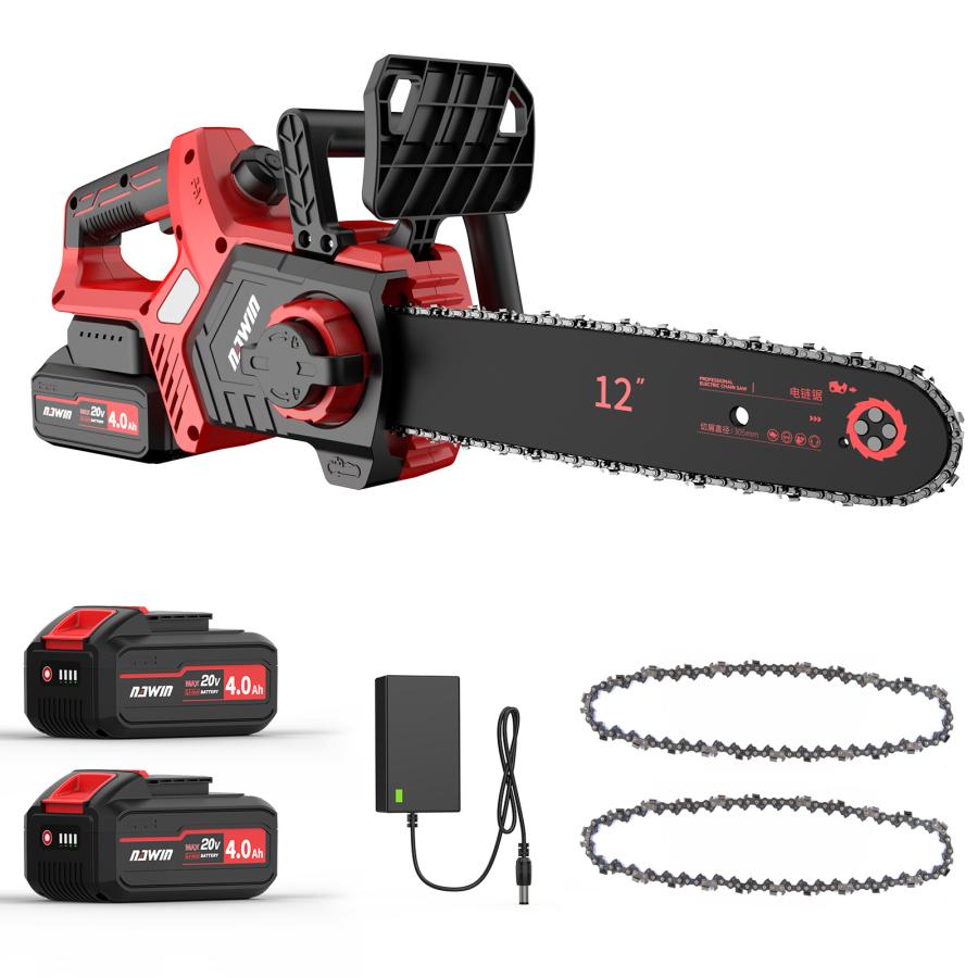 ナウィン 充電式チェーンソー 12インチチェンーソー 電動チェンーソー