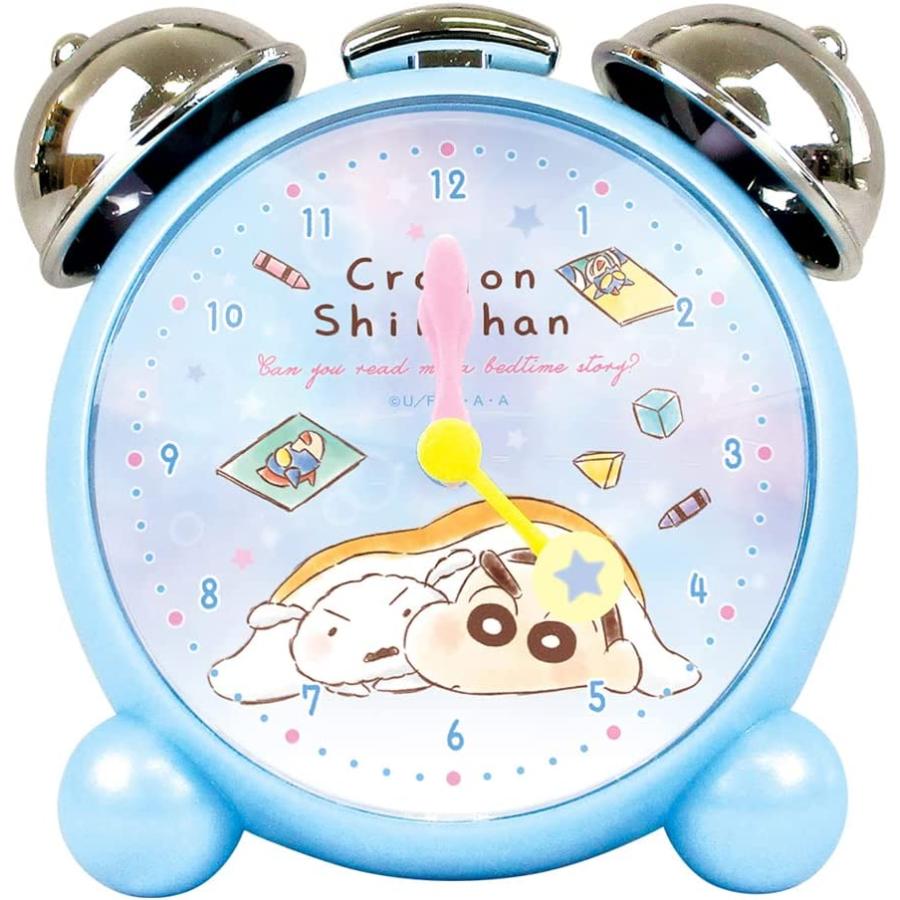 クレヨンしんちゃん 時計 目覚まし時計 アラームツインベルクロック