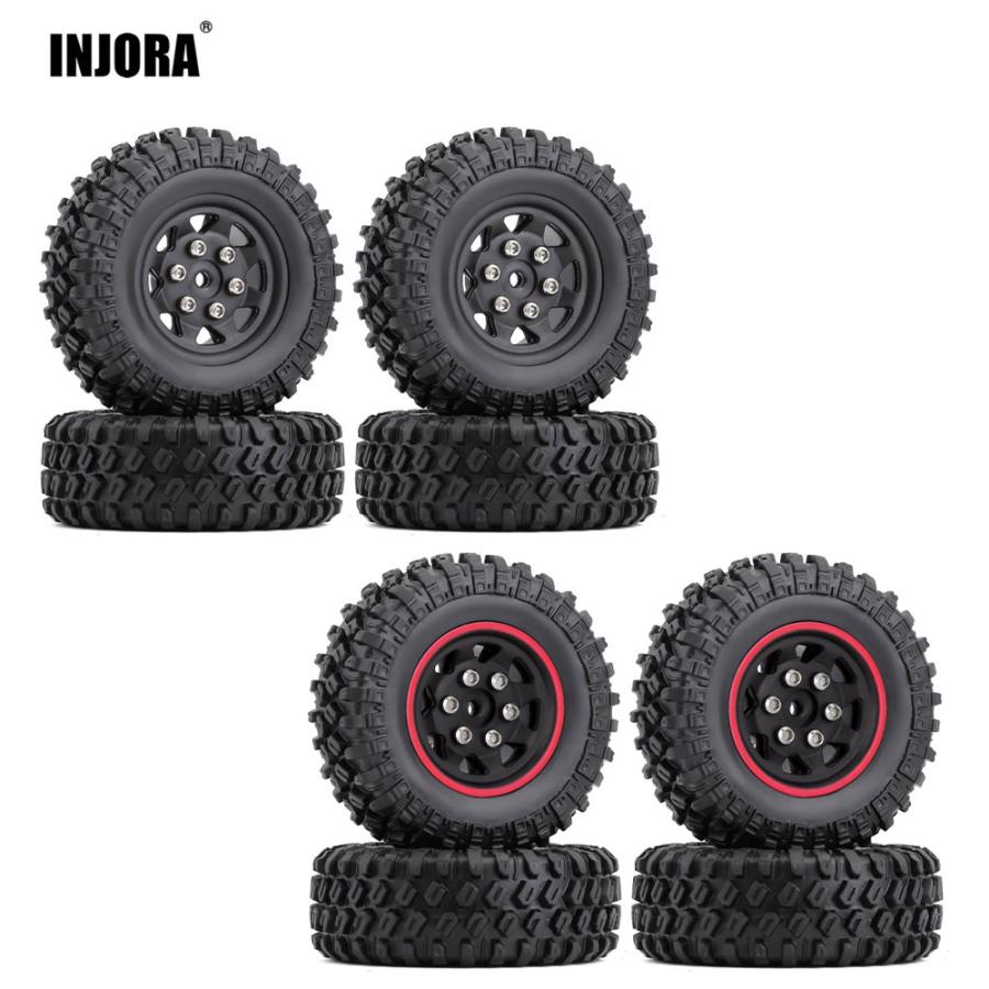 4PCS 49 * 18mm ビードロック マイクロ クローラー ホイールリム