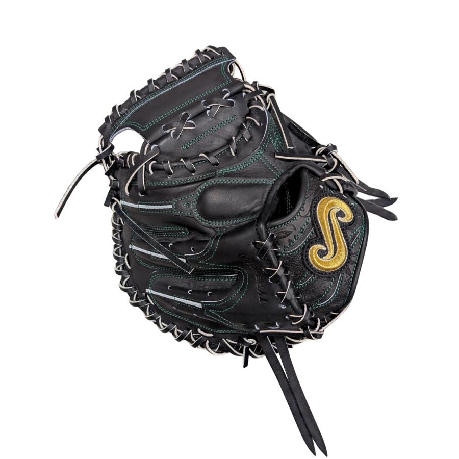硬式キャッチャーミット 要ミット Sブランド ブラック 浅め 小さ目