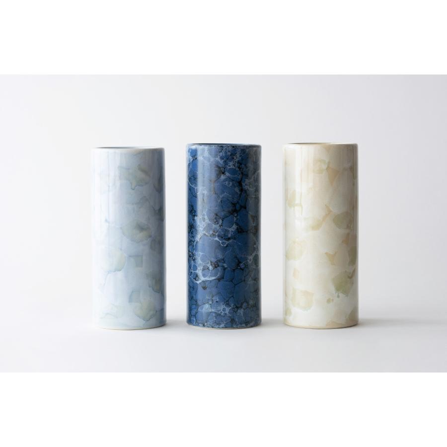 投入花瓶 大理石調 選べる3色 7号 陶器 おしゃれ 21センチ モダン 花器