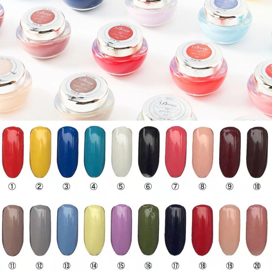 カラージェル 20色 コンプリート セット シアーボトル ジェルネイル