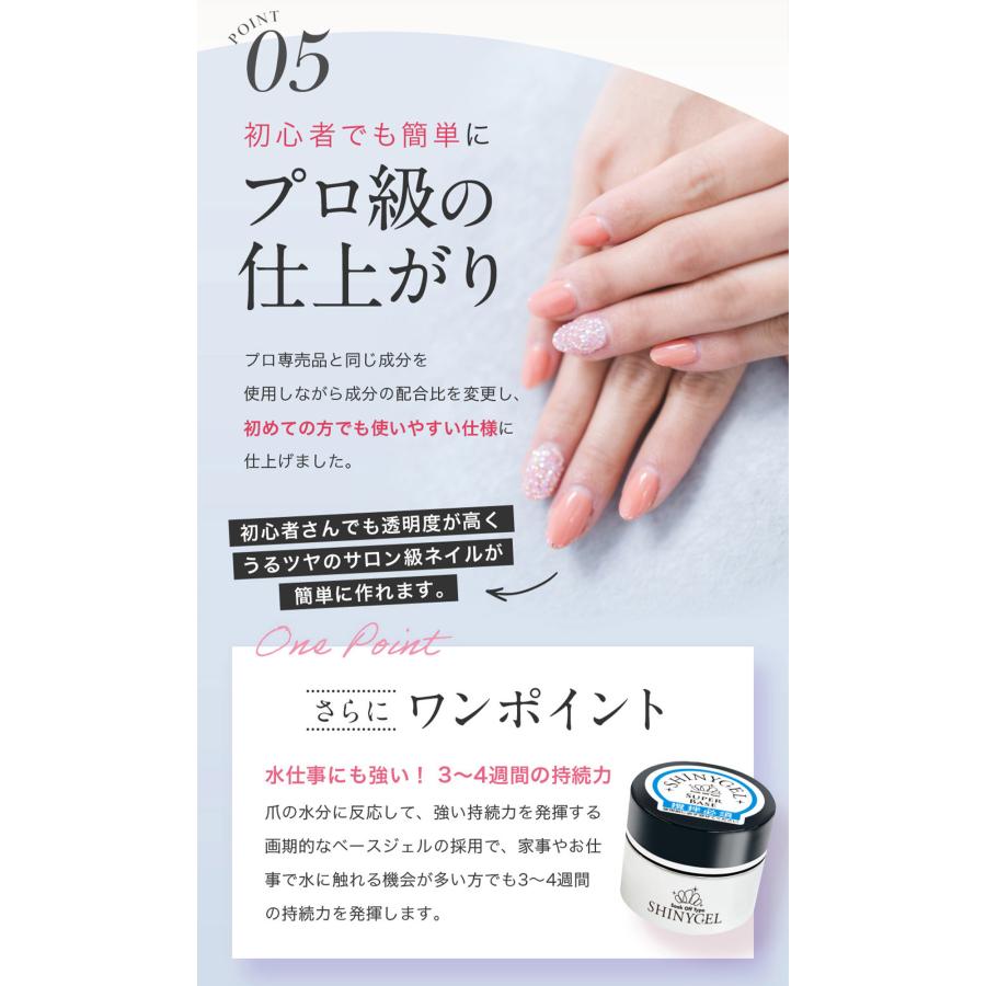 ≪有線36W≫オフが簡単・傷まない SHINYGEL 爪がうるおうジェルネイル