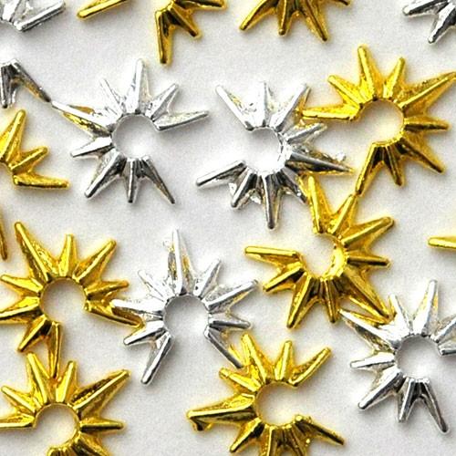 ネイルパーツ メタルパーツ 太陽 トゲトゲ | ネイル ジェルネイル