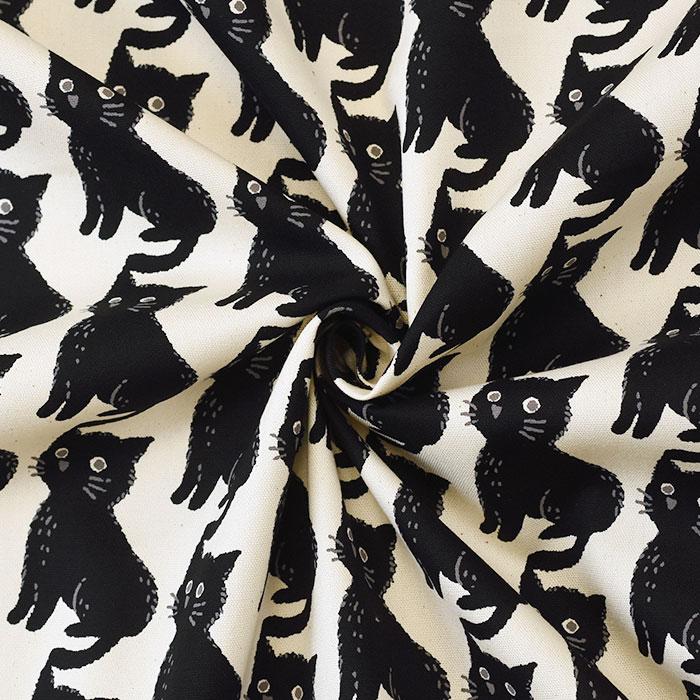 ねこちどり オックス 猫 猫柄 ネコ ネコ柄 にゃんこ 千鳥格子風 未晒