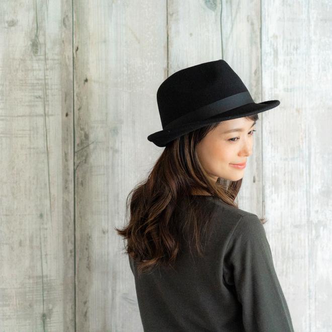RUBEN ルーベン ポケッタブルフェルトハット 折りたためるハット 中