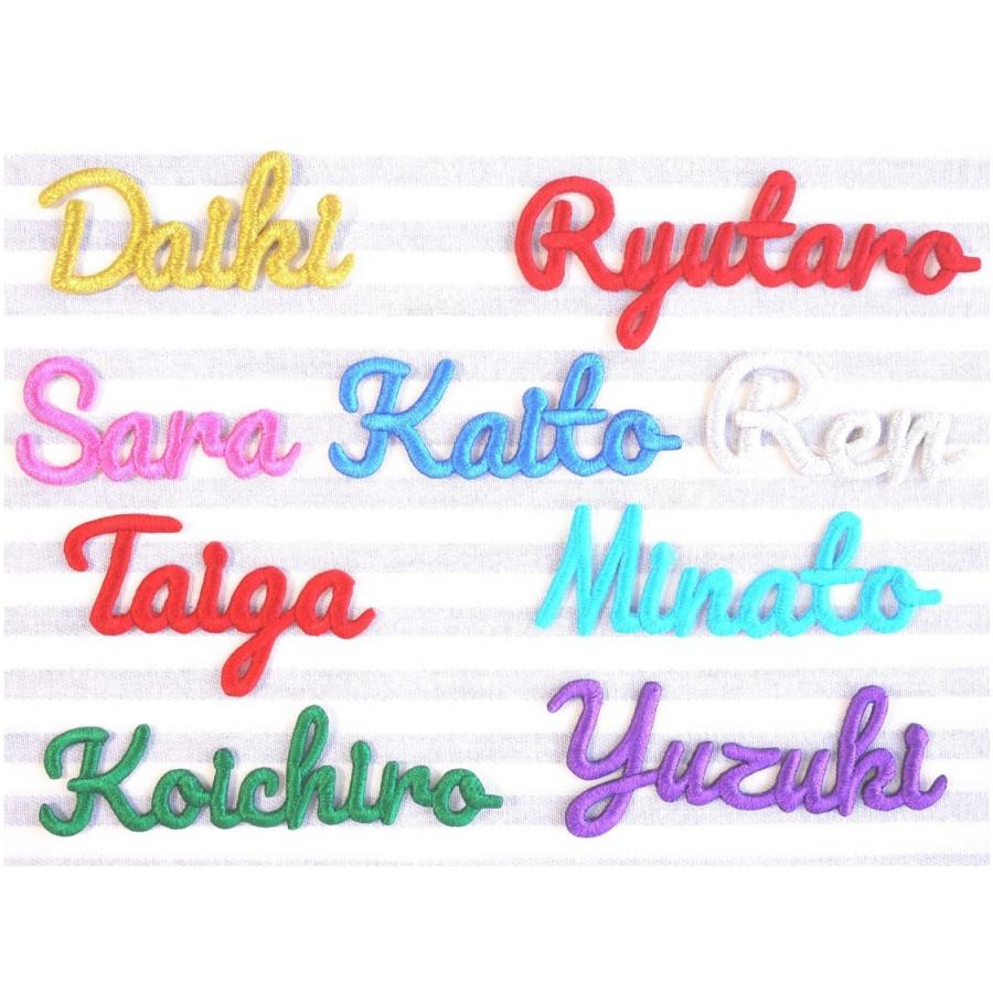 アルファベットのお名前ワッペンII 8文字まで セミオーダーメイド