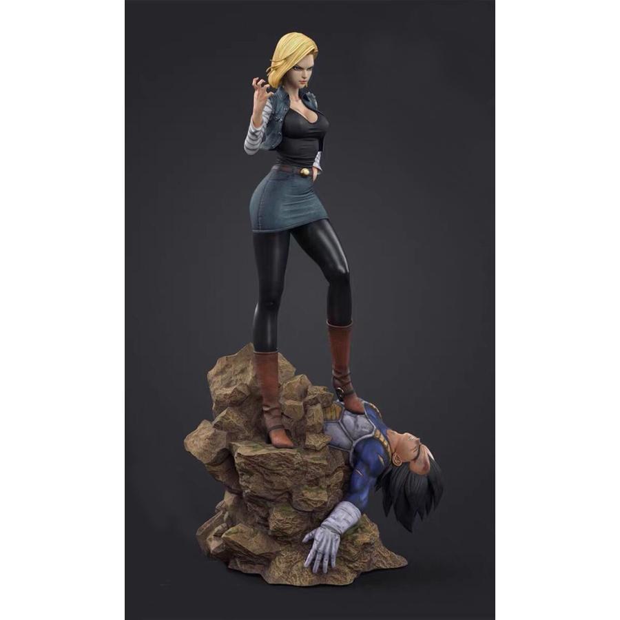 1/8 ドラゴンボール 人造人間18号 vs ベジータ フィギュア プラモデル