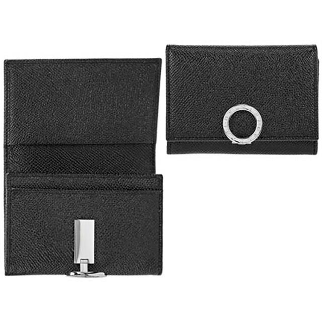 BVLGARI（ブルガリ） 名刺入れ メンズ ブランド レザー 30420GRAIN BLK