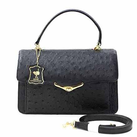 オーストリッチ 2WAYハンドバッグ : なんでも鑑定局ヤフーショップ