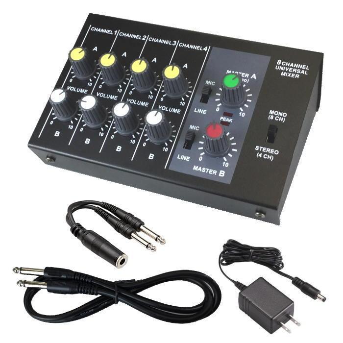 8chマイクミキサー NZ−MX18 混合ケーブル・ACアダプター