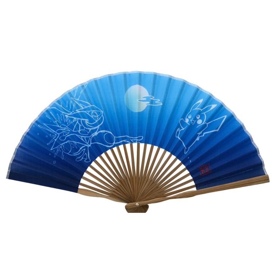 新品】ポケモンセンターオリジナル 扇子 ゲッコウガとピカチュウの