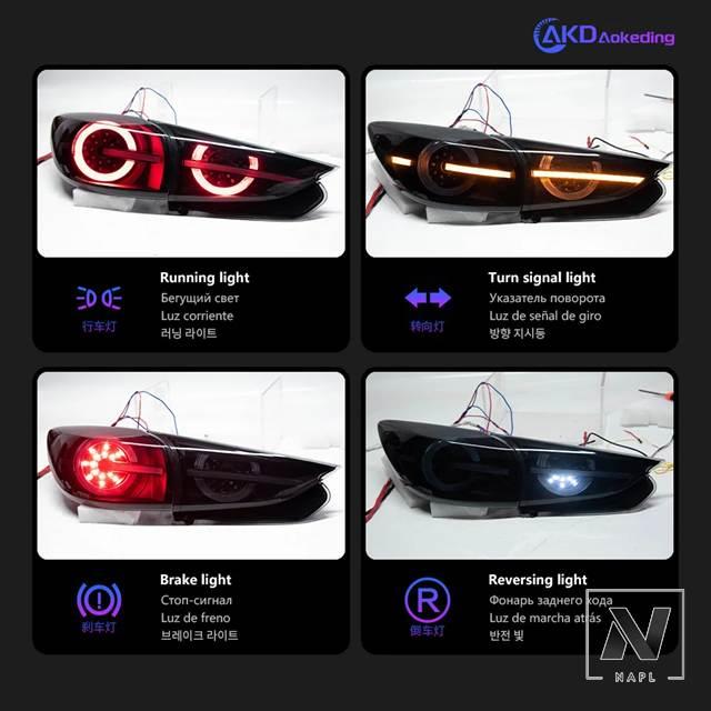 並行輸入品】マツダ テールランプ 3 アクセラ LED テールライト