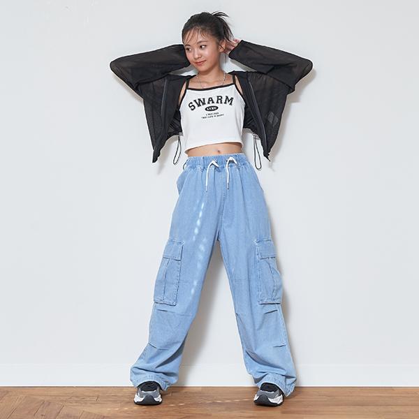 LOVETOXIC ラブトキシック(Lovetoxic)【LTXC/冷感】デニムカーゴ【O_50