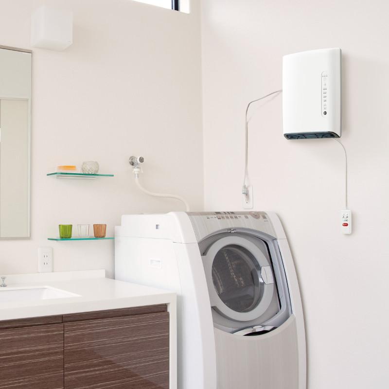 人感センサー搭載 脱衣所ヒーター 壁掛けタイプ 温風調節3段階 最大