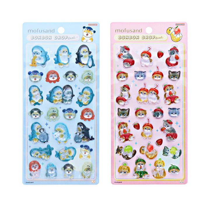 mofusand ボンボンドロップシール 2柄 [M便 1/6] : シブヤ文具 - 通販