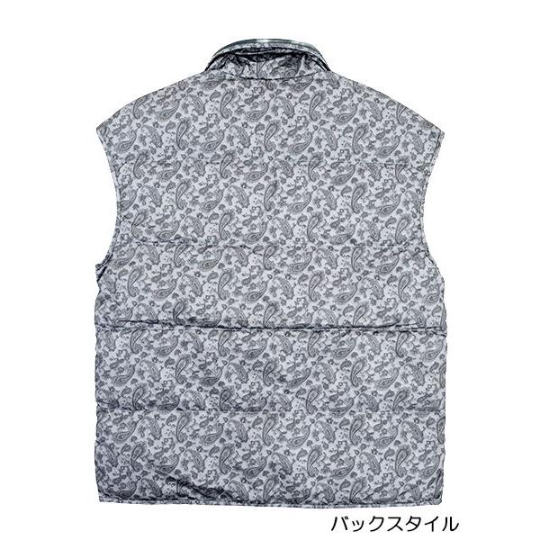 GUNZE（グンゼ） メンズ羽毛ベスト ペイズリー柄 冬用 SK4454 GUNZE [M
