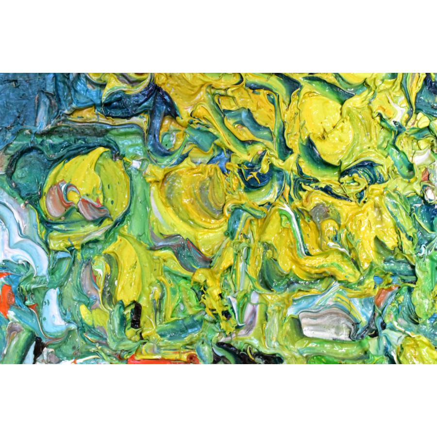 アンドレ・コタボ 「ヴァロリスの丘とミモザ」 油彩 仏P8号 真作保証