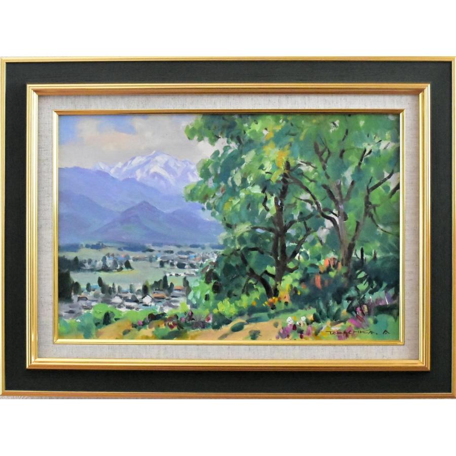 海洲正太郎 風景画 油彩 緑色系 海洲正太郎 風景画 油彩 緑色系