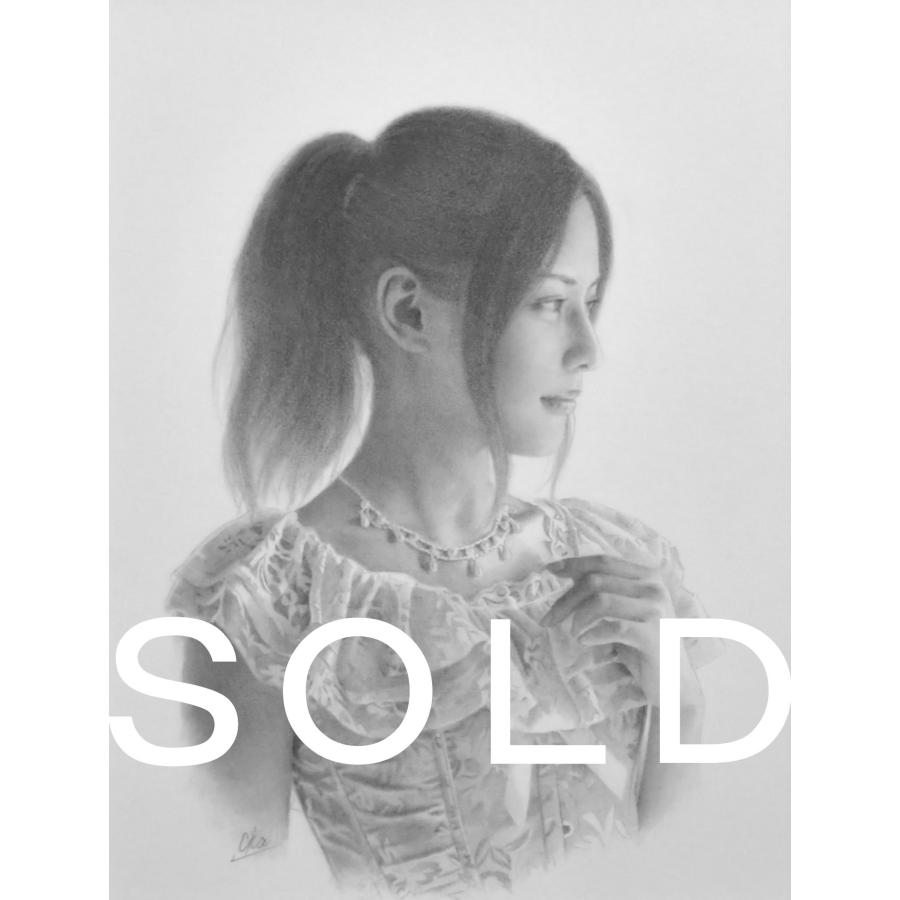 新品未使用 岡靖知 鉛筆画集 画集 サイン 署名 2冊セット 写実絵画