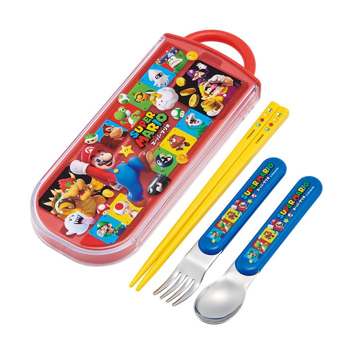 スケーター スーパーマリオ 抗菌食洗対応トリオセット＜お箸・スプーン