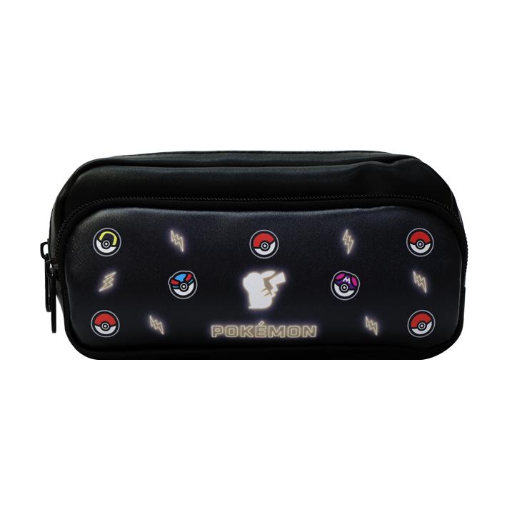 Pokemon（ポケモン） 2段ポーチ 黒 モンスターボール柄 PPK5-2281 [M便