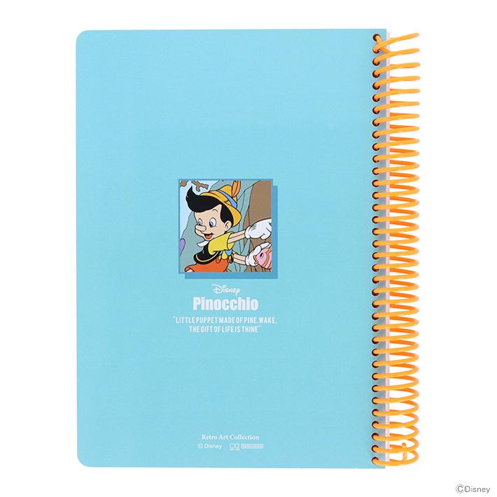 サンスター文具 ディズニー ピノキオ リングノート B6 レトロアート
