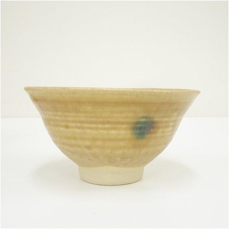 茶道具 黄瀬戸 花文 茶碗 袱紗 共箱付 茶道具 黄瀬戸 花文 茶碗 袱紗