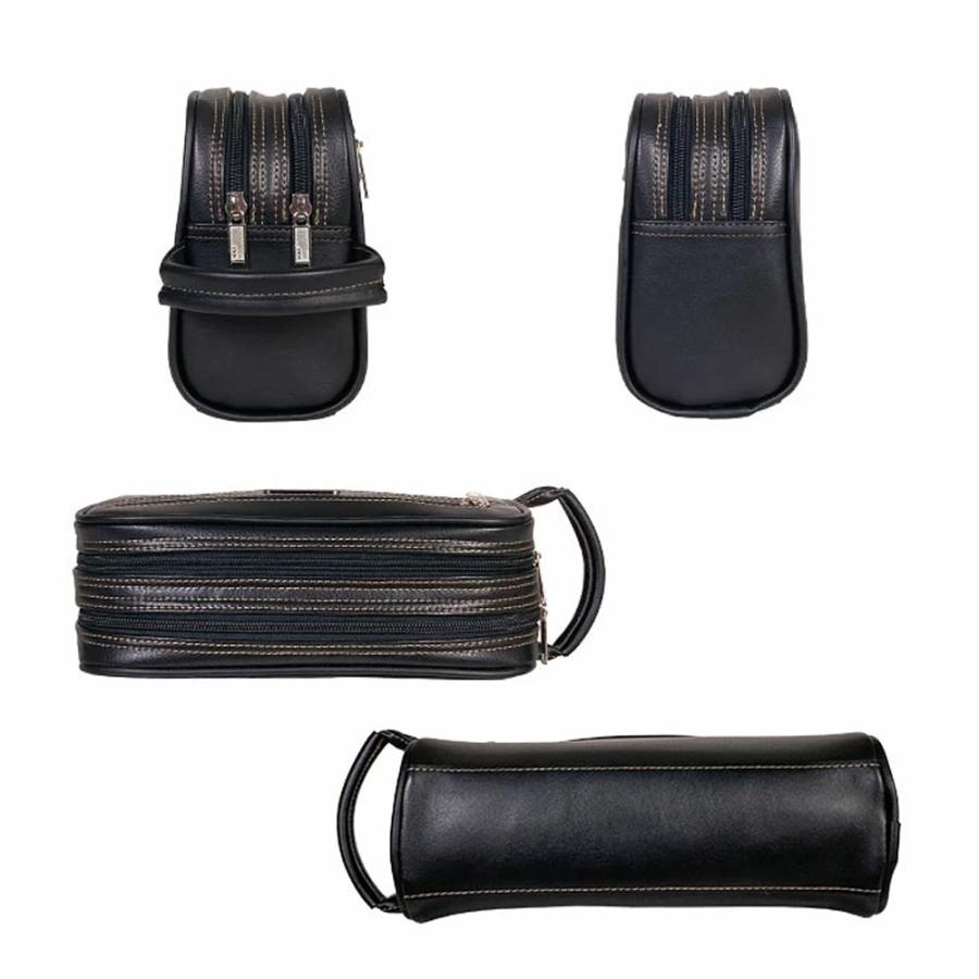 セカンドバッグ クラッチバッグ セカンドポーチ メンズ ボックス型 2室