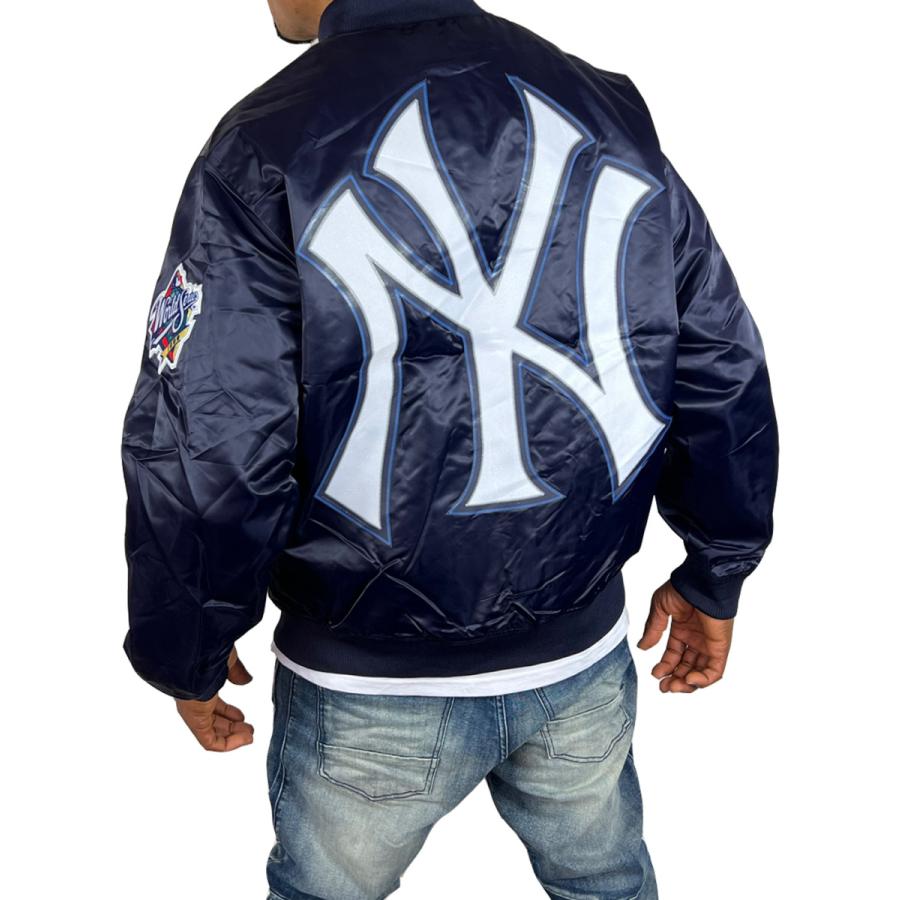 ニューヨーク ヤンキース サテン ジャケット スタジャン YANKEES