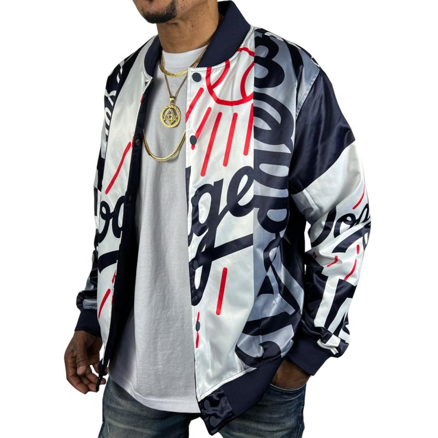 ロサンゼルス ドジャース サテンジャケット スタジャン DODGERS