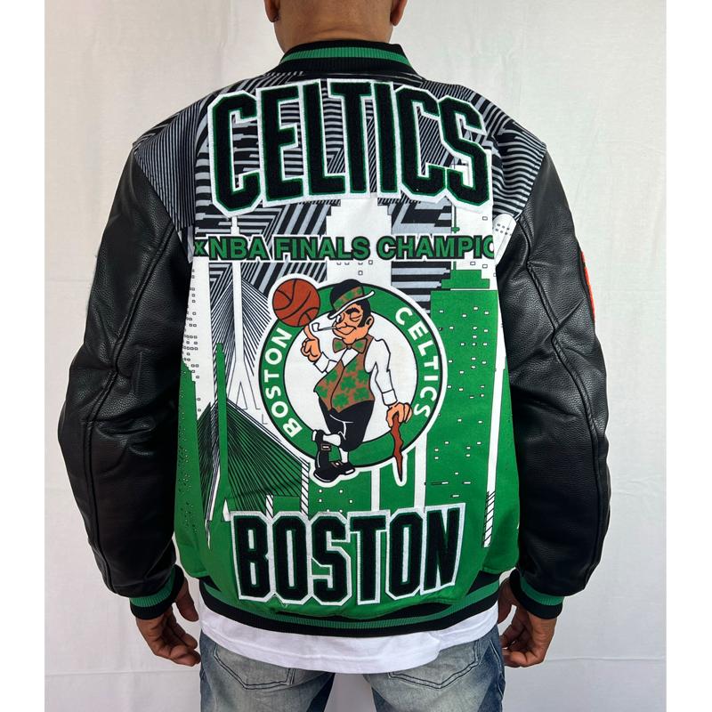 ボストン セルティクス ジャケット スタジャン CELTICS NBA 緑