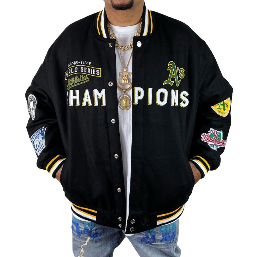 jhDesign ATHLETICS worldseries champions リバーシブルジャケット