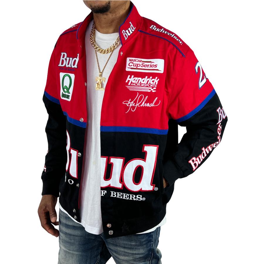 JH Design NASCAR Twill Jacket Ken Schrader Budweiser ケン シュ