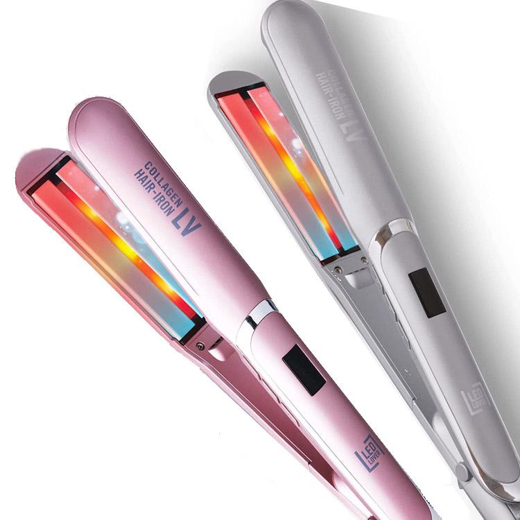 爆買 コラーゲン ヘアアイロン LV ピンクゴールド プラチナシルバー 色