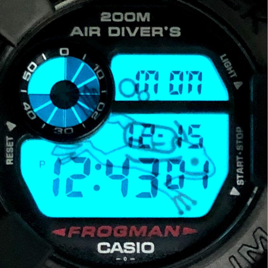 G-SHOCK ジーショック 【ITI8E9BYZONU】 DW-8200Z-1T FROGMAN MEN IN