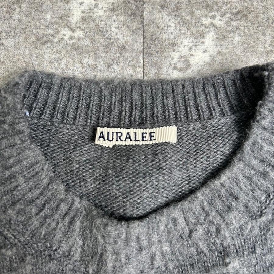 AURALEE オーラリー 【men069TJ】 24AW BRUSHED WOOL CASHMERE SILK